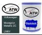 Preview: Volkswagen, Moosgrün Metallic 2C, LM6V: 500ml Lackdose, von ATW Autoteile West.